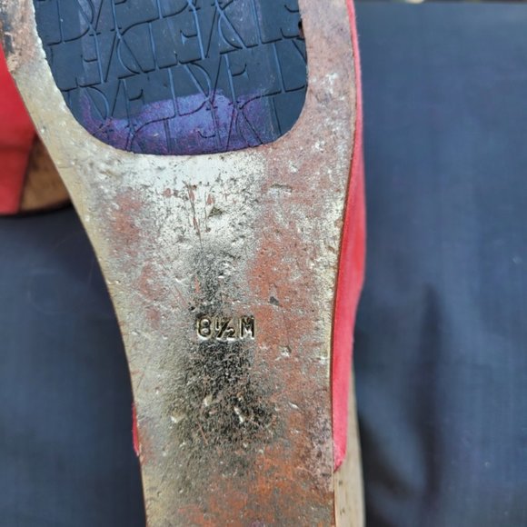 Diane Von Furstenberg Coral Cork Wedge Sandal Womens 8.5 - Picture 4 of 16